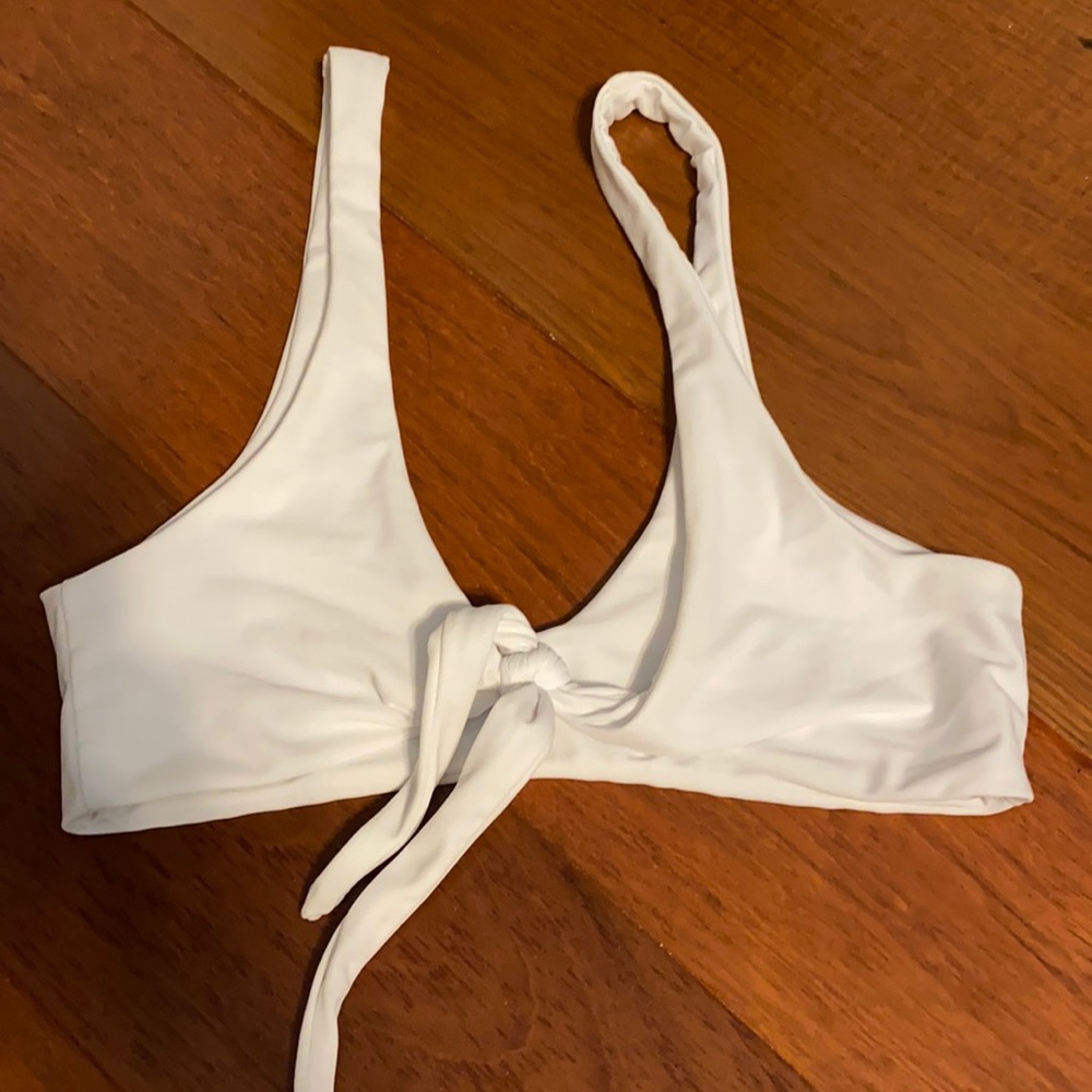 White swim suit top